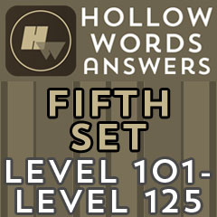 Hollow Words Answers - Fifth Set Answers