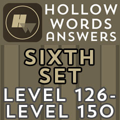 Hollow Words Answers - Sixth Set Answers